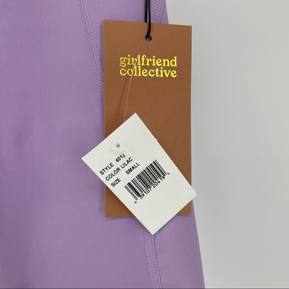 GIRLFRIEND COLLECTIVE NWT HIGH WAIST CAPRI LEGGINGS LILAC PURPLE SMALL - Picture 6 of 8